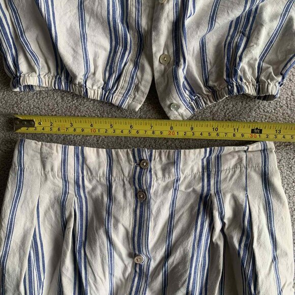 Organic cotton crop top and long skirt beach/summer set - Simons - Picture 5 of 9